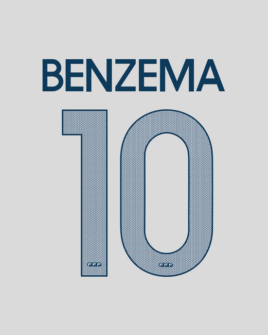 Flocage Nameset France 2011 AWAY 10 BENZEMA