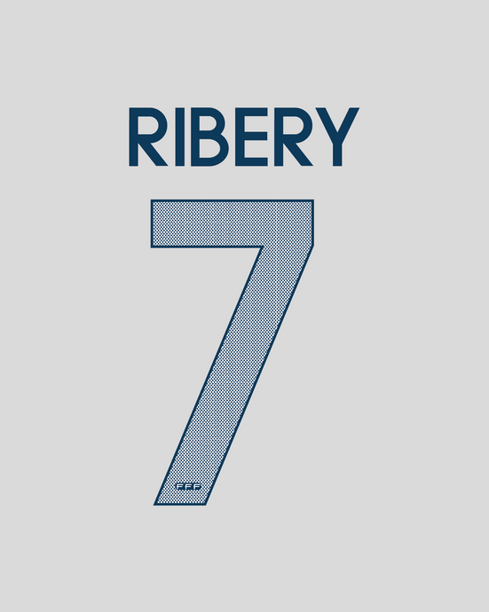 Flocage Nameset France 2011 AWAY 7 RIBERY