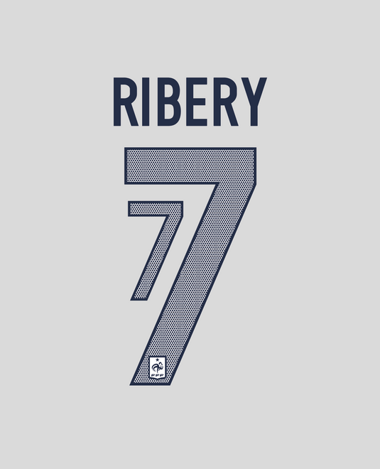 Flocage Nameset France 2012 AWAY 7 RIBERY