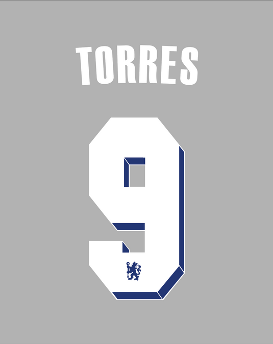 Flocage Nameset Chelsea 2011-2012 HOME 9 TORRES