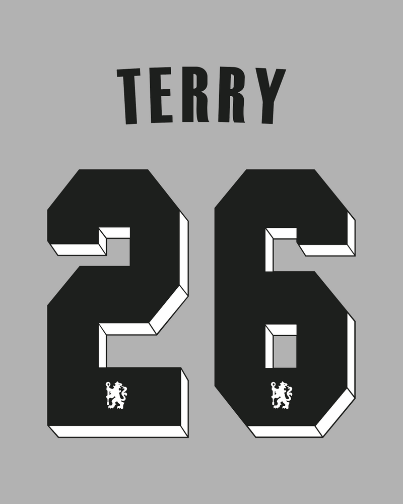 Chargez l&#39;image dans la visionneuse de la galerie, Flocage Nameset Chelsea 2011-2012 THIRD 26 TERRY
