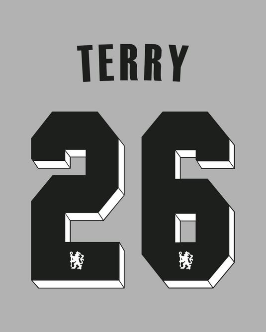 Flocage Nameset Chelsea 2011-2012 THIRD 26 TERRY