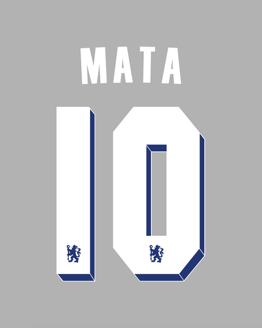 Flocage Nameset Chelsea 2011-2012 HOME 10 MATA