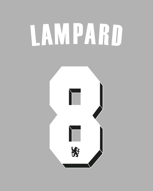 Flocage Nameset Chelsea 2011-2012 AWAY 8 LAMPARD