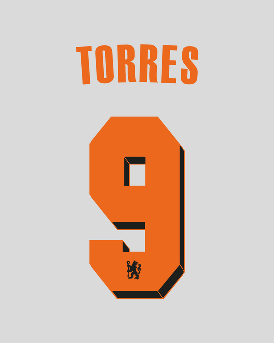 Flocage Nameset Chelsea 2010-2011 AWAY 9 TORRES