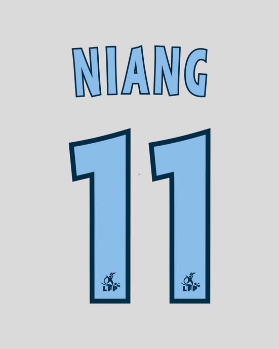 Flocage Nameset Marseille 2005-2006 HOME 11 NIANG