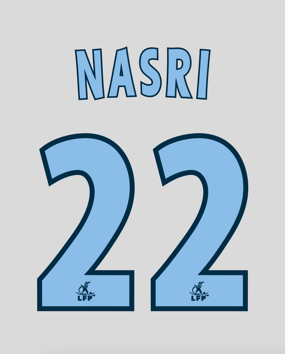 Flocage Nameset Marseille 2005-2006 HOME 22 NASRI