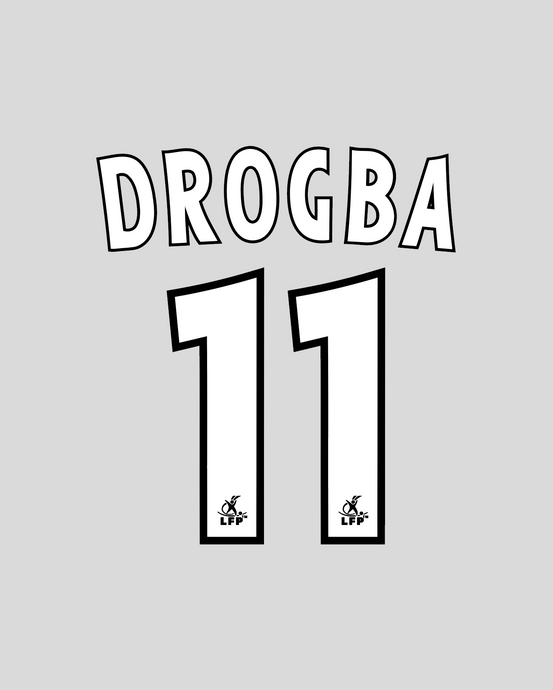 Flocage Nameset Guingamp 2002-2003 HOME 11 DROGBA