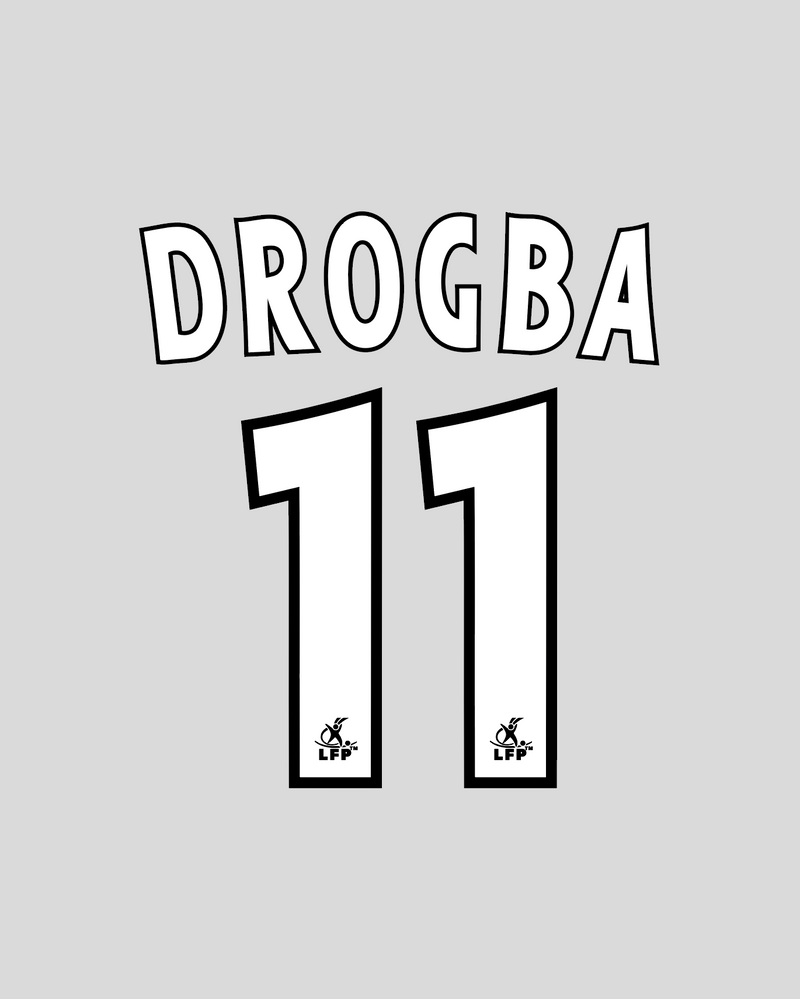Chargez l&#39;image dans la visionneuse de la galerie, Flocage Nameset Guingamp 2002-2003 HOME 11 DROGBA
