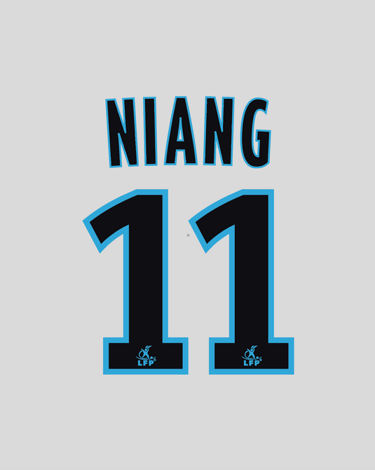 Flocage Nameset Marseille 2008-2009 THIRD 11 NIANG