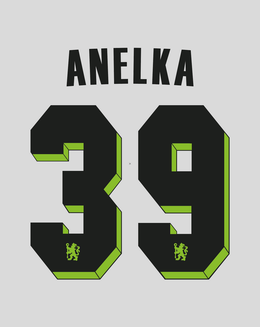 Flocage Nameset Chelsea 2010-2011 THIRD 39 ANELKA