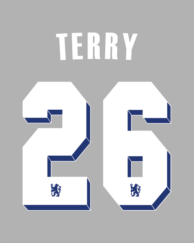 Chargez l&#39;image dans la visionneuse de la galerie, Flocage Nameset Chelsea 2010-2011 HOME 26 TERRY
