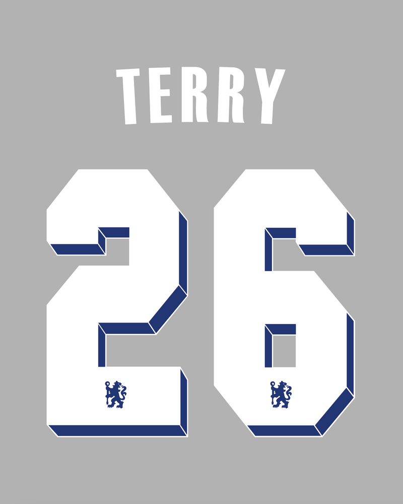 Chargez l&#39;image dans la visionneuse de la galerie, Flocage Nameset Chelsea 2011-2012 HOME 26 TERRY
