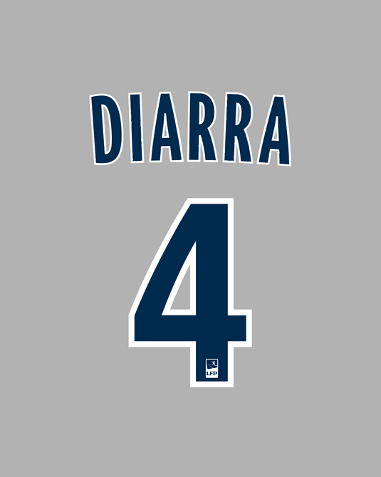 Flocage Nameset Bordeaux 2010-2011 AWAY 4 DIARRA