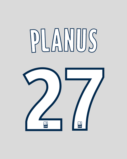 Flocage Nameset Bordeaux 2011-2012 THIRD 27 PLANUS