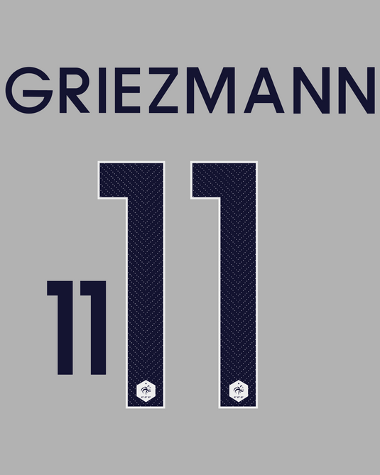 Flocage Nameset France 2014 AWAY 11 GRIEZMANN