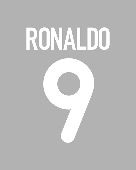 Flocage Nameset Inter Milan 2000-2001 HOME 9 RONALDO