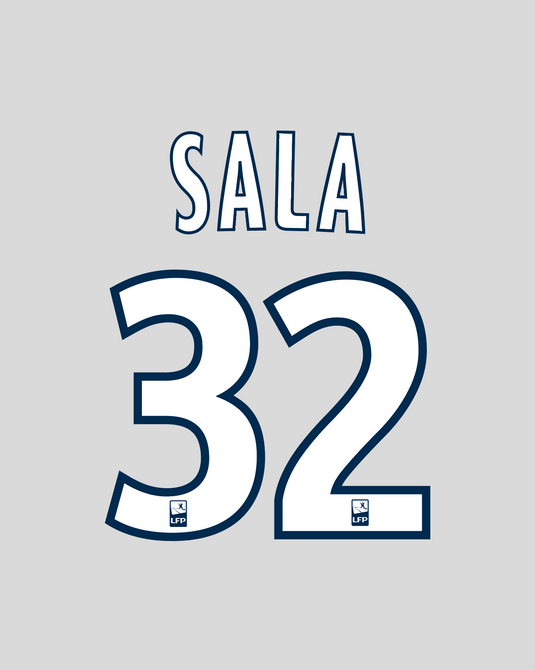 Flocage Nameset Bordeaux 2011-2012 THIRD 32 SALA
