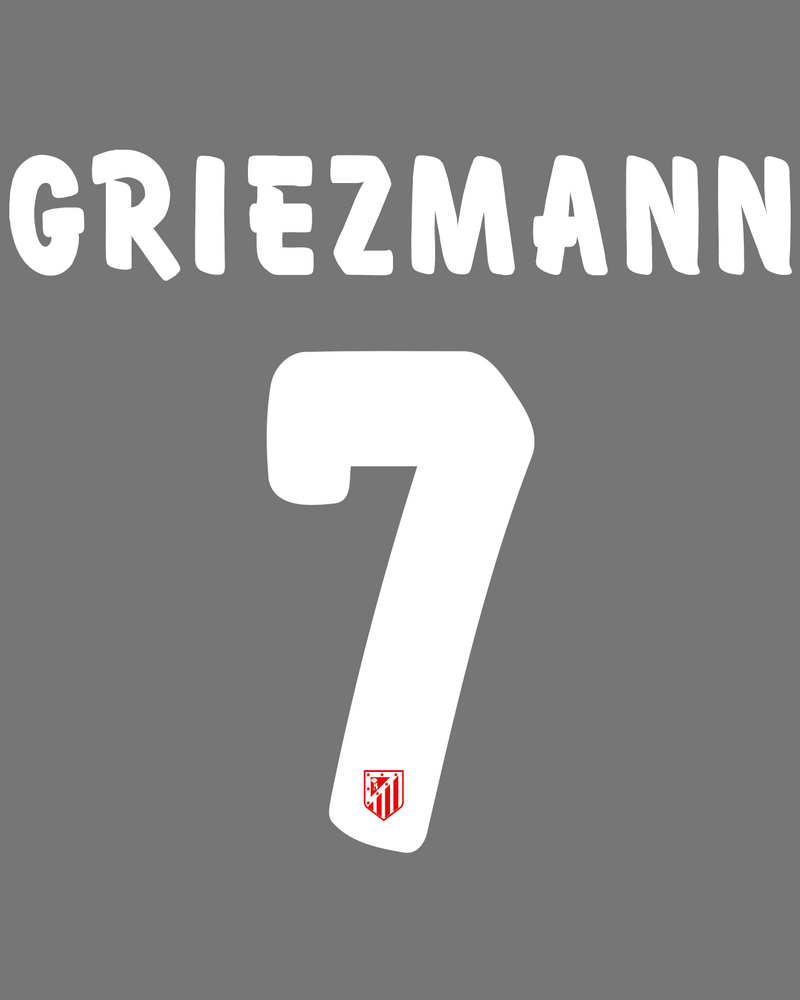 Chargez l'image dans la visionneuse de la galerie, Flocage Nameset Atletico Madrid 2015-2016 HOME 7 GRIEZMANN
