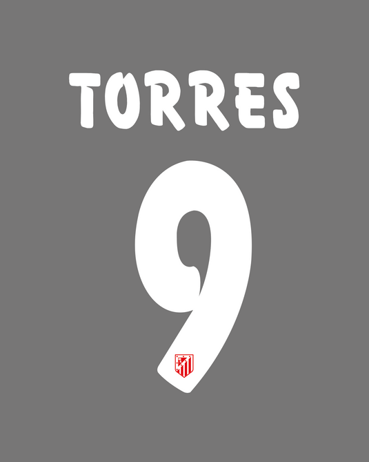 Flocage Nameset Atletico Madrid 2015-2016 HOME 9 TORRES