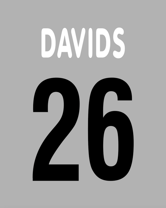 Flocage Nameset Juventus 2002-2003 HOME 26 DAVIDS