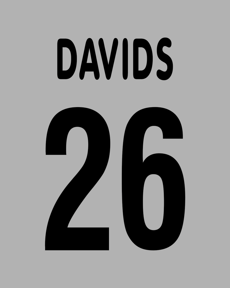 Chargez l'image dans la visionneuse de la galerie, Flocage Nameset Juventus 2002-2003 AWAY 26 DAVIDS
