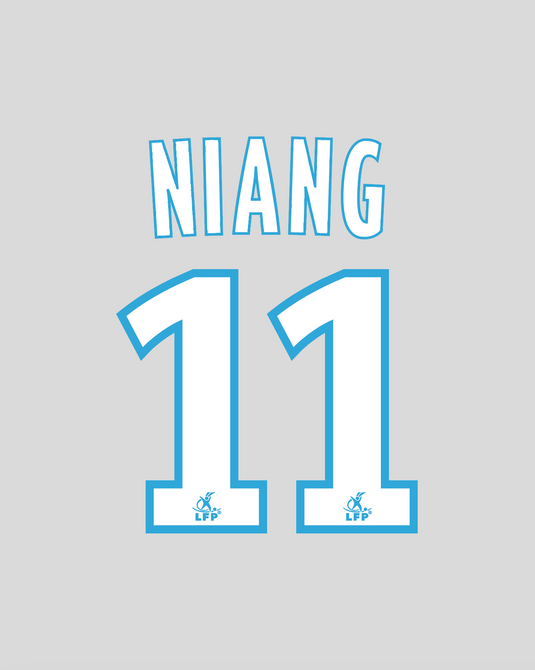 Flocage Nameset Marseille 2009-2010 THIRD 11 NIANG