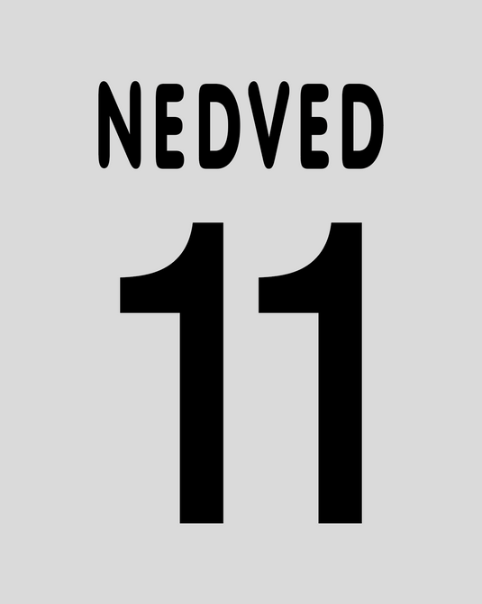 Flocage Nameset Juventus 2002-2003 AWAY 11 NEDVED