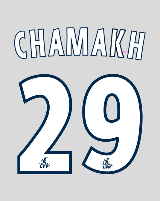 Flocage Nameset Bordeaux 2004-2005 HOME 29 CHAMAKH