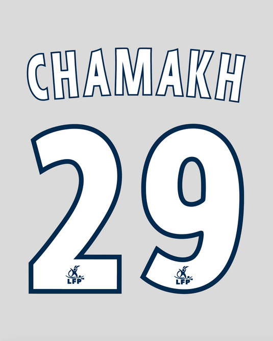 Flocage Nameset Bordeaux 2006-2007 HOME 29 CHAMAKH