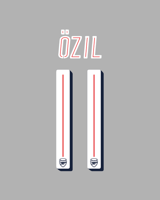 Flocage Nameset Arsenal 2016-2017 HOME 11 ÖZIL