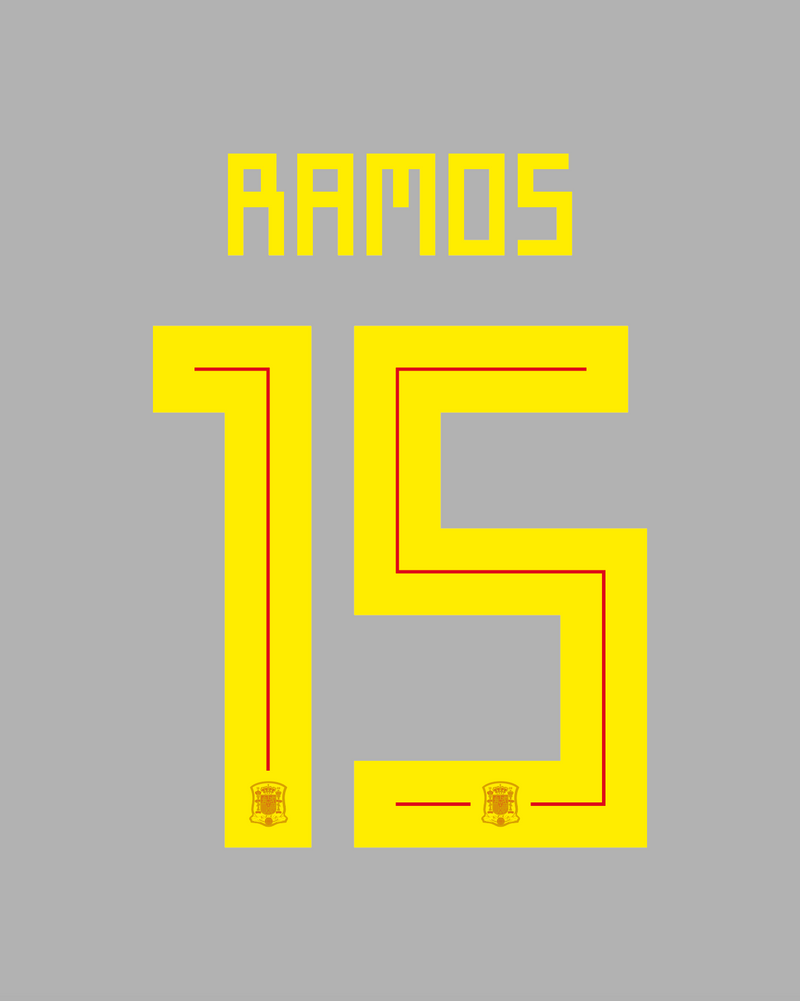 Chargez l'image dans la visionneuse de la galerie, Flocage Nameset Espagne 2018 HOME 15 RAMOS
