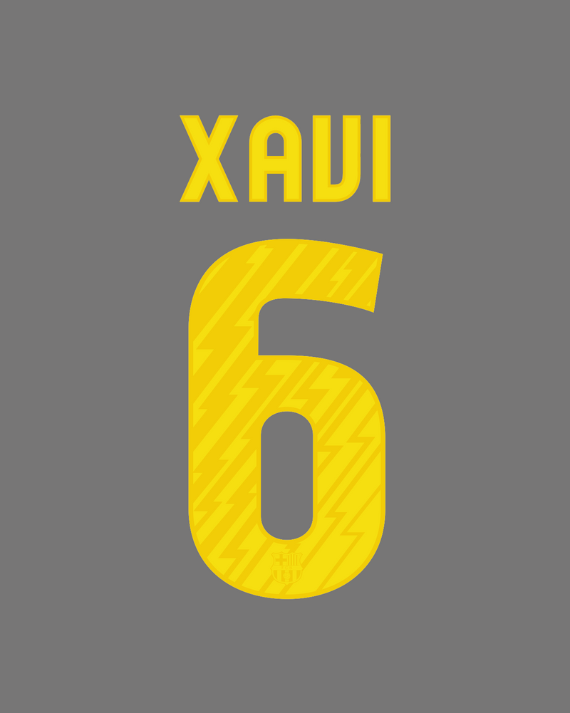 Chargez l'image dans la visionneuse de la galerie, Flocage Nameset Barcelone 2010-2011 HOME 6 XAVI
