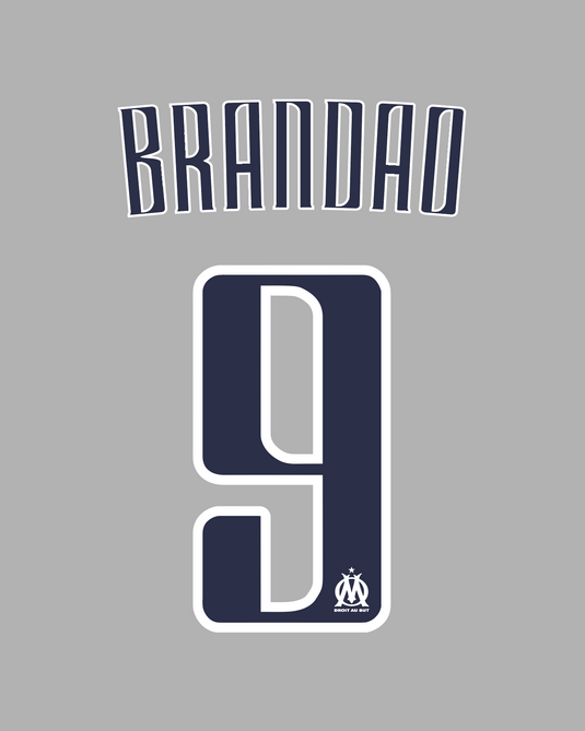Floccaggio Ufficiale OM Brandao Gold LFP 2011/12 - Numero 10 Trasferta (Monblason)