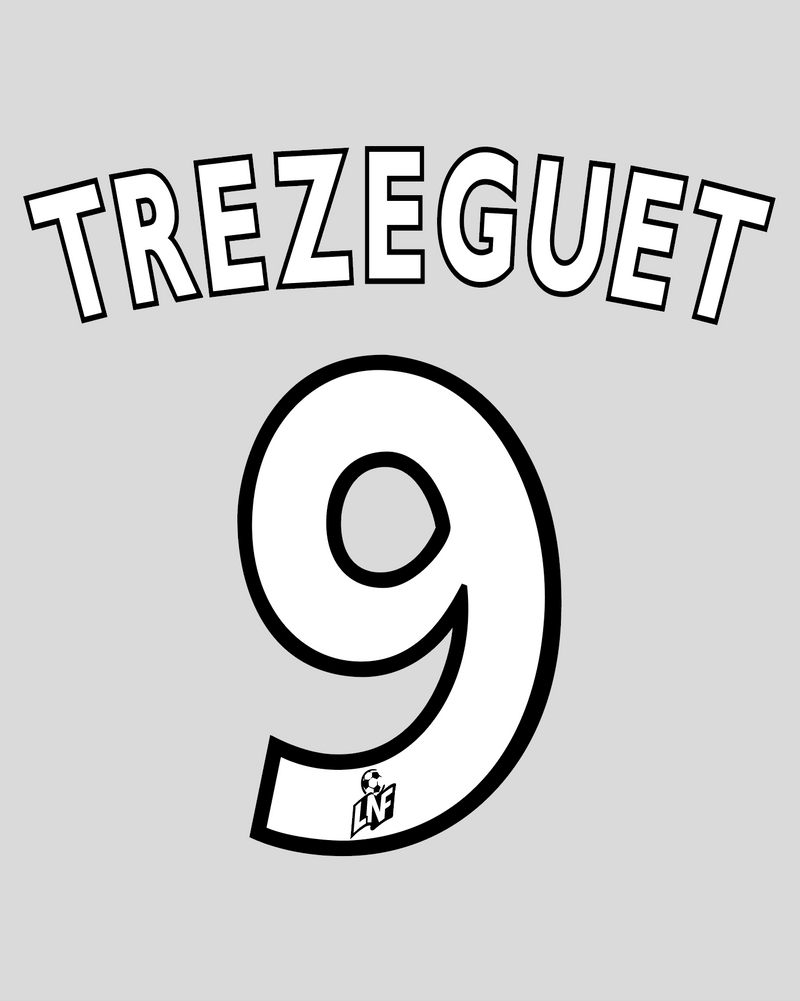 Chargez l'image dans la visionneuse de la galerie, Nameset flocage Monaco 1999-2000 HOME TREZEGUET #9
