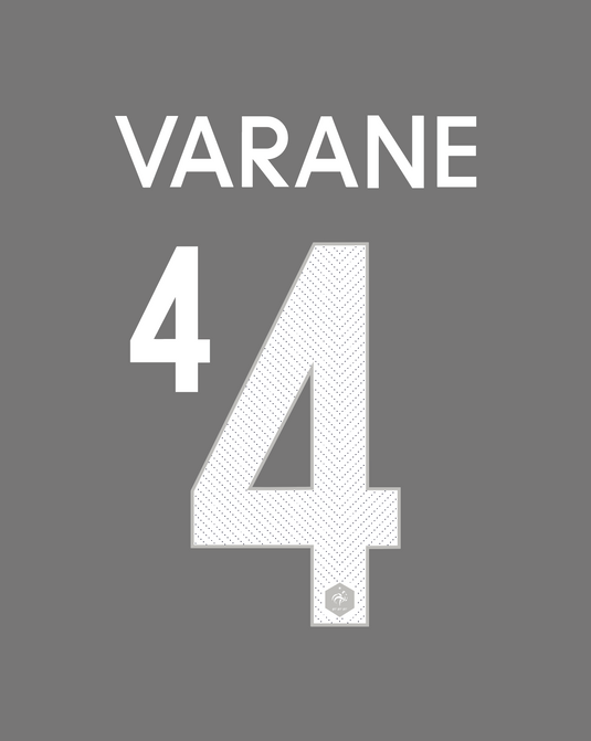 Flocage Nameset France 2014 HOME 4 VARANE