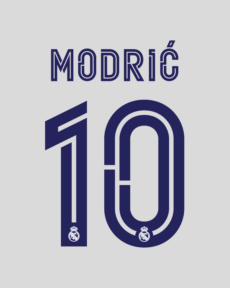 Chargez l'image dans la visionneuse de la galerie, Flocage Nameset Real Madrid 2020-2021 HOME 10 MODRIC
