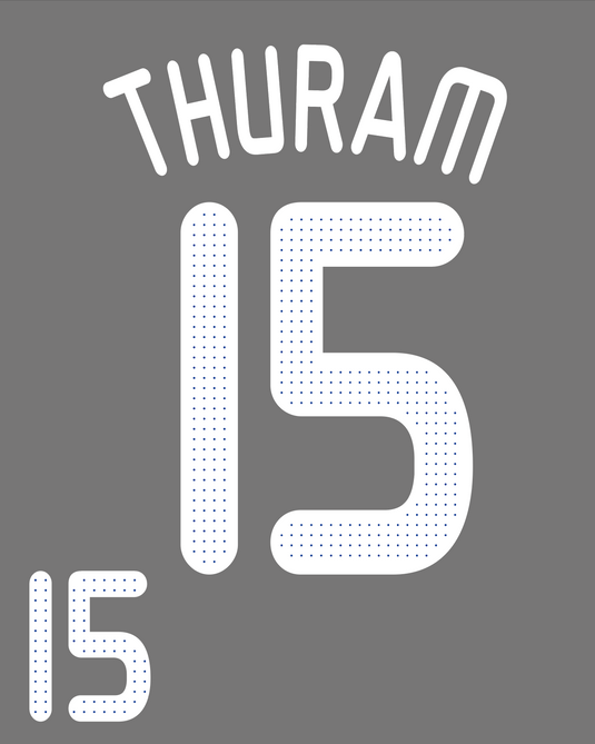 Flocage nameset France HOME-AWAY 2008