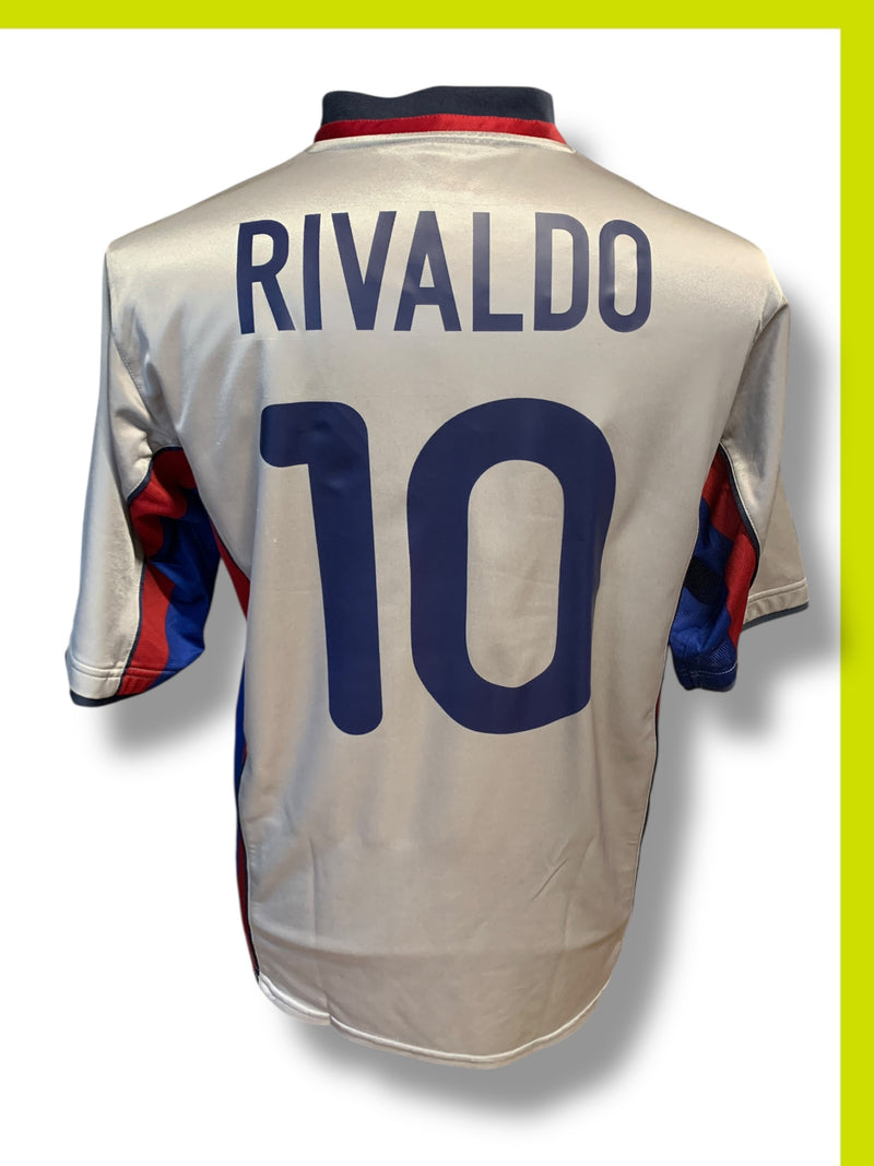 Chargez l'image dans la visionneuse de la galerie, Barcelone 2000-2001 AWAY 10 RIVALDO
