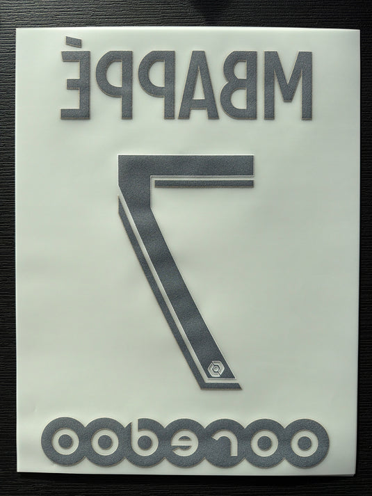 Flocage Nameset Paris 2020-2021 THIRD 7 MBAPPE