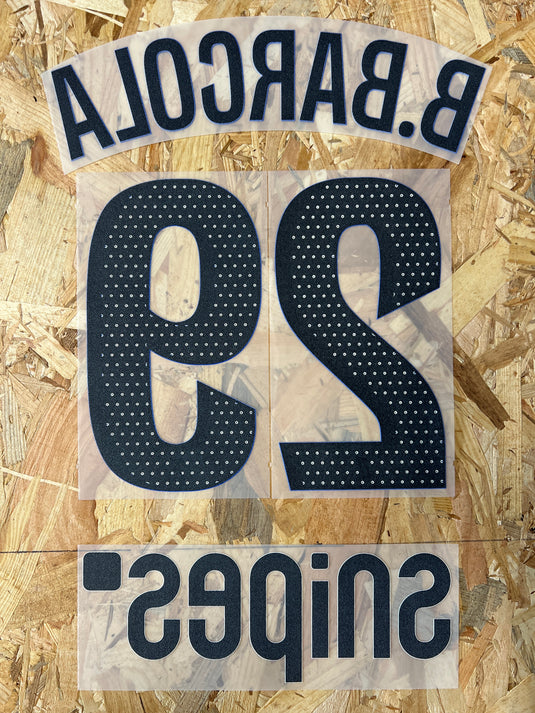 Flocage Nameset Paris 2025-2026 THIRD 29 B.BARCOLA