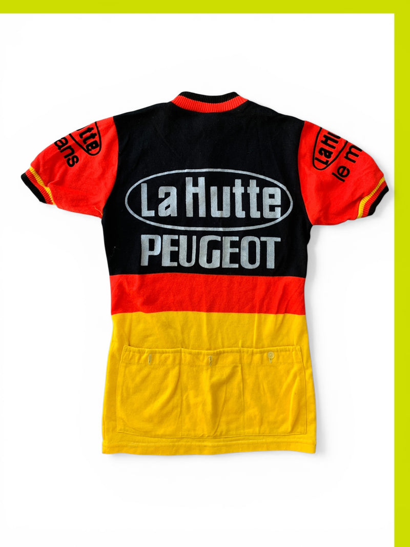 Chargez l'image dans la visionneuse de la galerie, Cyclisme Peugeot La Hutte Le Mans 1980s Noir
