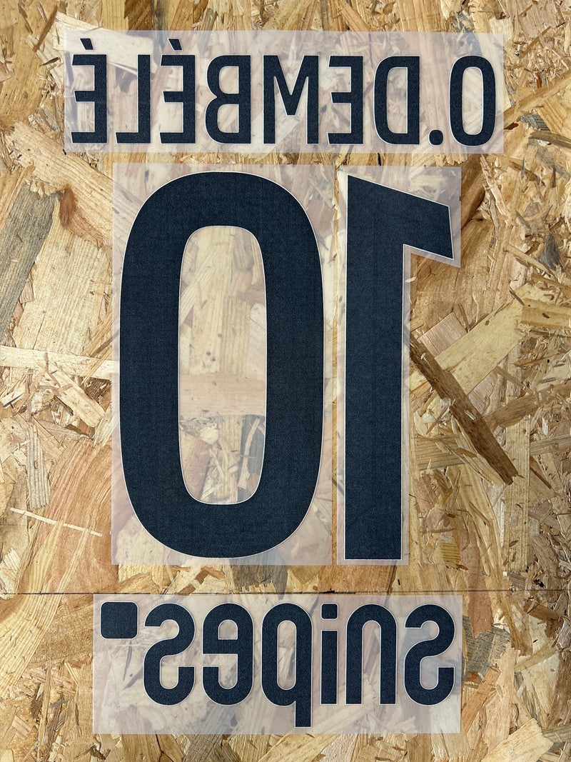 Chargez l&#39;image dans la visionneuse de la galerie, Flocage Nameset Paris 2025-2026 HOME 10 O.DEMBELE

