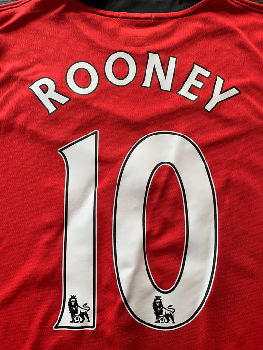 Maillot Manchester United 2011/12 Encadré Et Signé Wayne Rooney - Avec