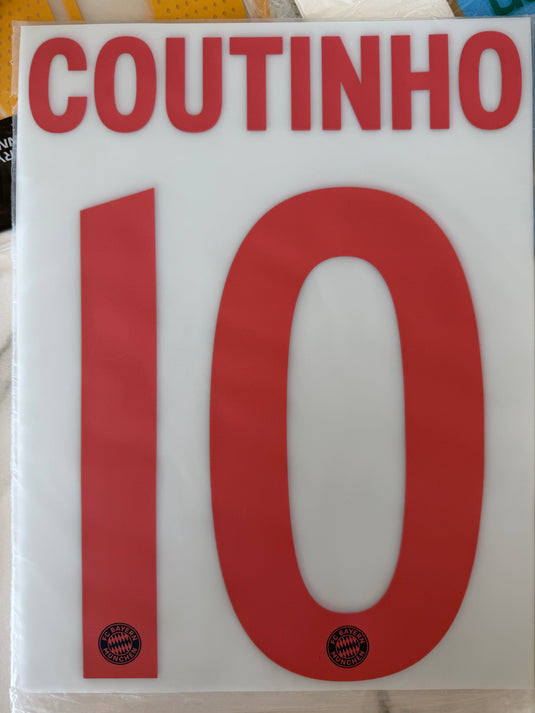 Flocage nameset officiel Bayern Munich 2019-2020 THIRD
