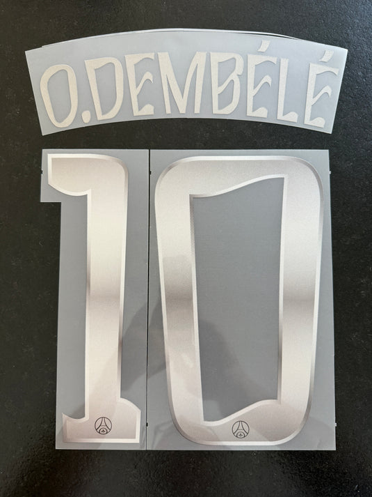 Flocage nameset PSG Night Edition UCL 2025-2026