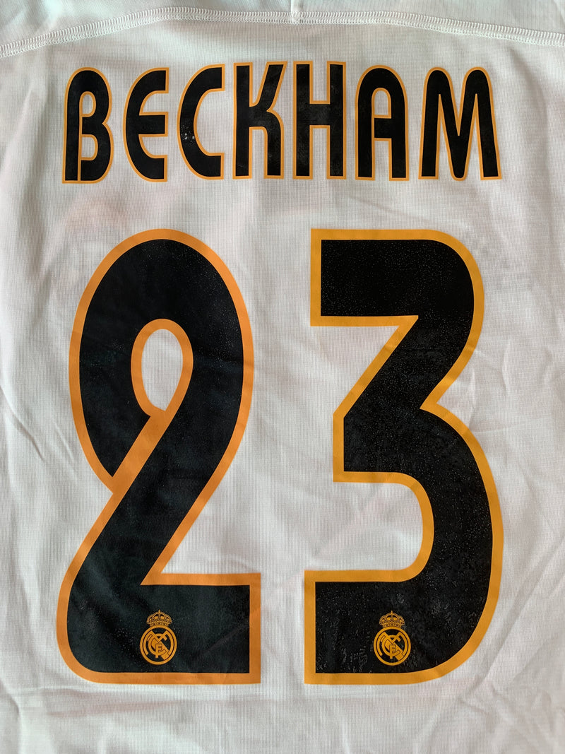 Chargez l'image dans la visionneuse de la galerie, Real Madrid 2003-2004 HOME 23 BECKHAM (L)
