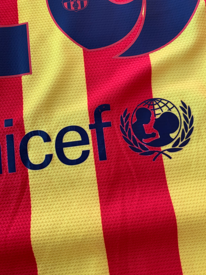 Chargez l'image dans la visionneuse de la galerie, Barcelone 2013-2014 AWAY 10 MESSI (XL)
