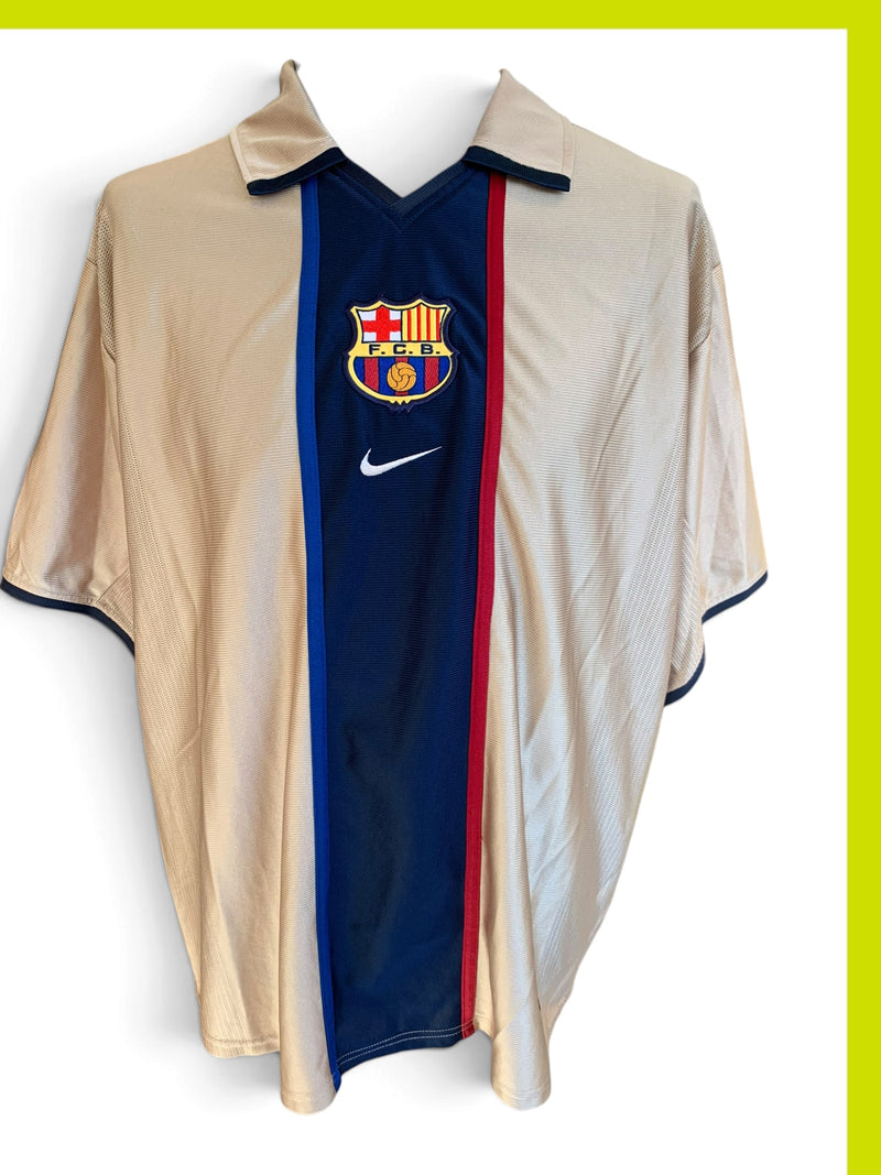 Chargez l'image dans la visionneuse de la galerie, Barcelone 2001-2002 AWAY 7 SAVIOLA (XL)
