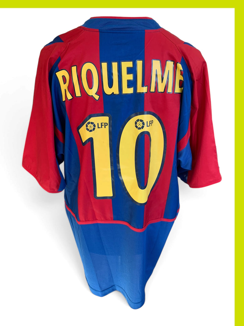 Chargez l'image dans la visionneuse de la galerie, Barcelone 2002-2003 HOME 10 RIQUELME (XL)
